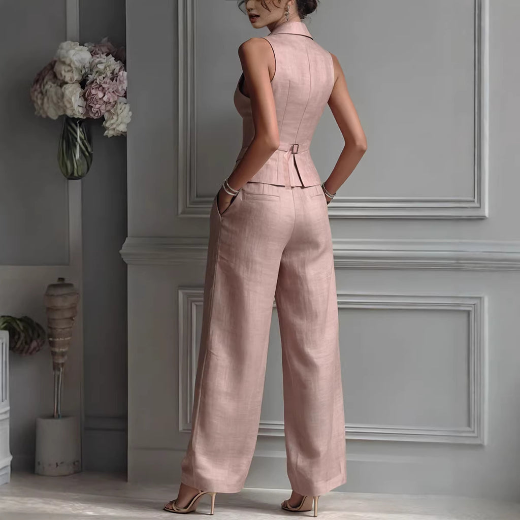 Summer Sleeveless Vest & Pants Two-Piece Set