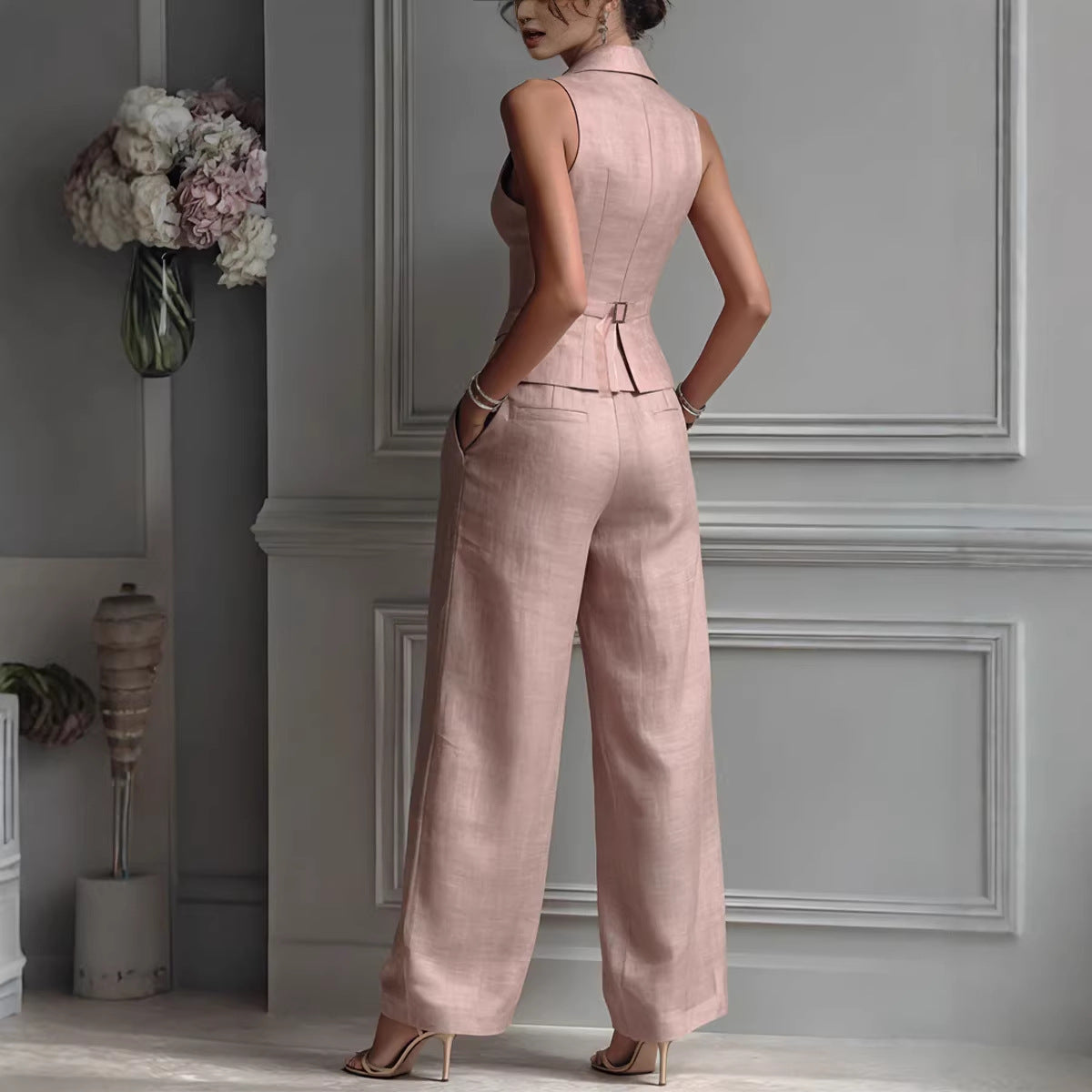 Summer Sleeveless Vest & Pants Two-Piece Set