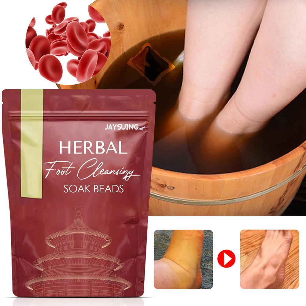 Herbal Foot Soak Beads – Relieve Fatigue & Warm Cold, Dampness Away (10 pcs)