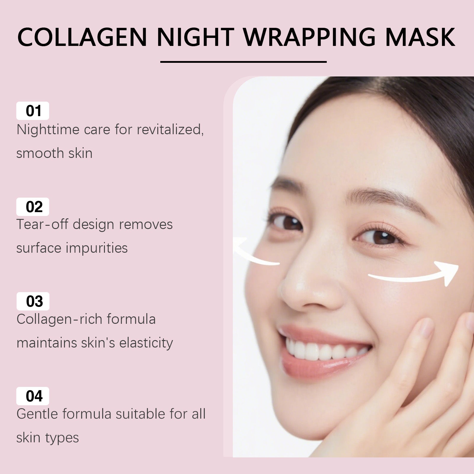 Collagen Peel-Off Tearing Mask with Hyaluronic Acid & Niacinamide
