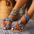 Women's Butterfly Flat Sandals – Lightweight Slip-On with Non-Slip Sole