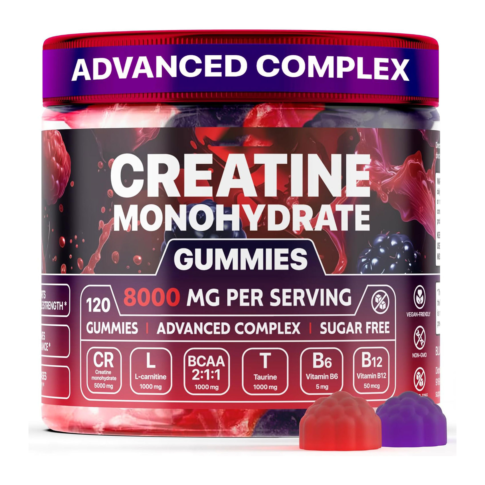 Muscle Boost Creatine Gummies – Energy, Endurance & Recovery (120 Gummies)