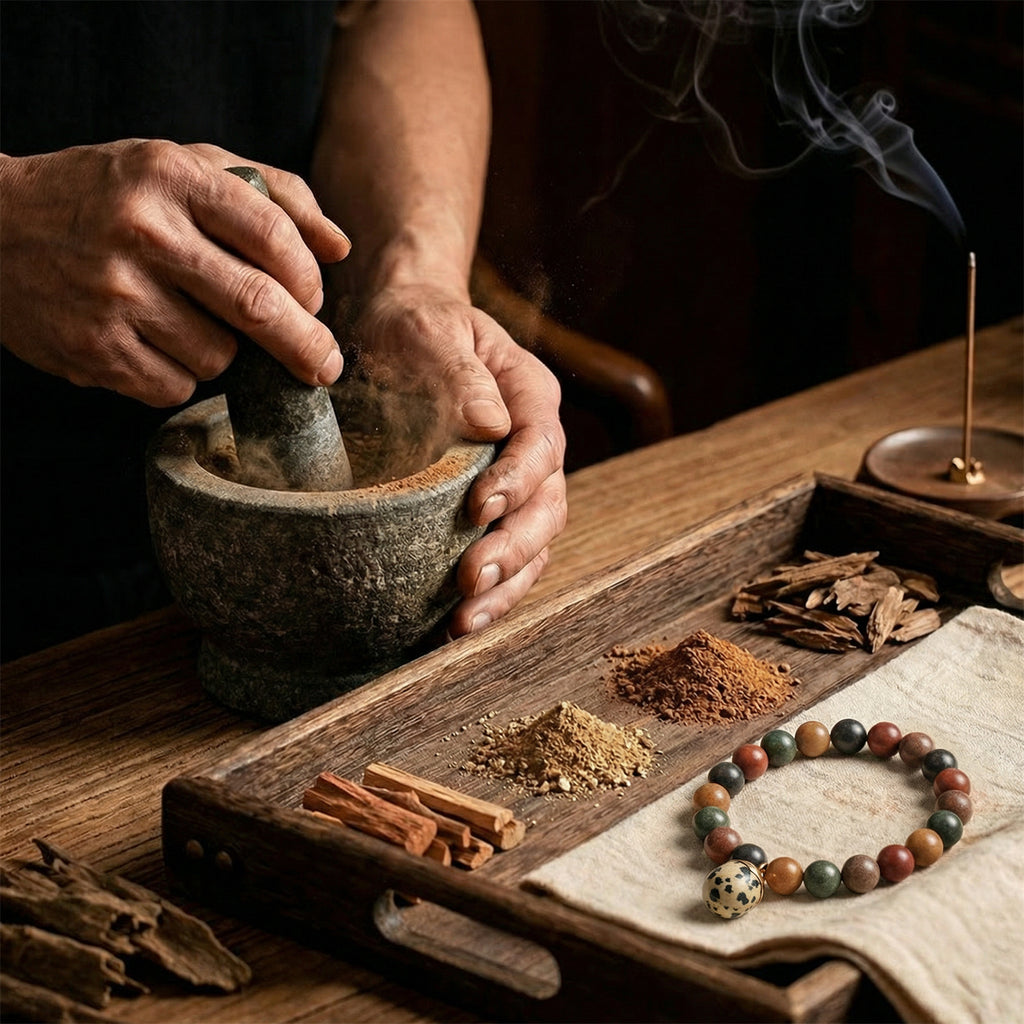 Chinese Herbal Wellness Bracelet – Traditional Herbal Remedy Accessory