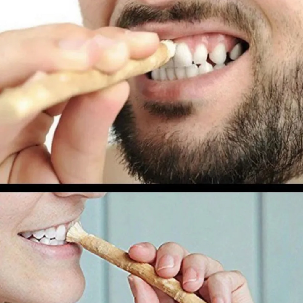 Natural Miswak Tooth Cleaning Stick – Traditional Herbal Teeth Cleaner (15cm)