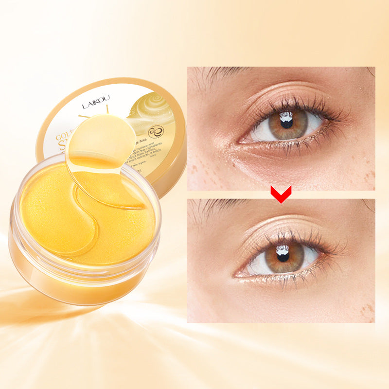 Gold Snail Eye Mask 50 Pieces Moisturizing And Hydrating
